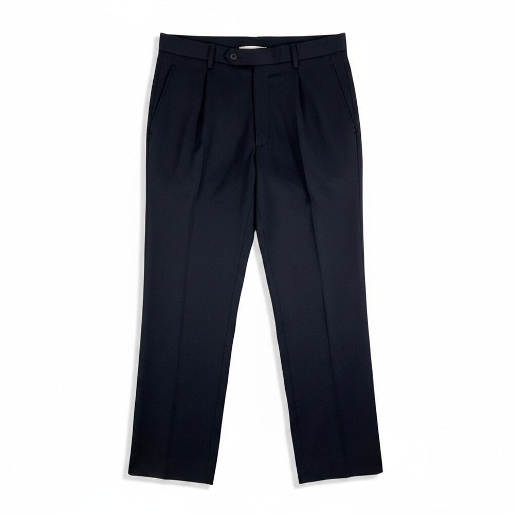 HUGO BOSS Mens Baker Jazz 100% Virgin Wool Pant Black Size 38S Formal Business